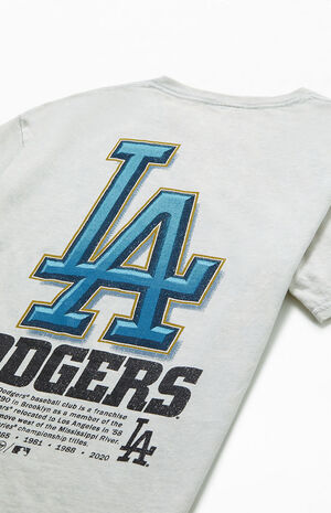 Men's New Era White Los Angeles Dodgers Historical Championship T-Shirt