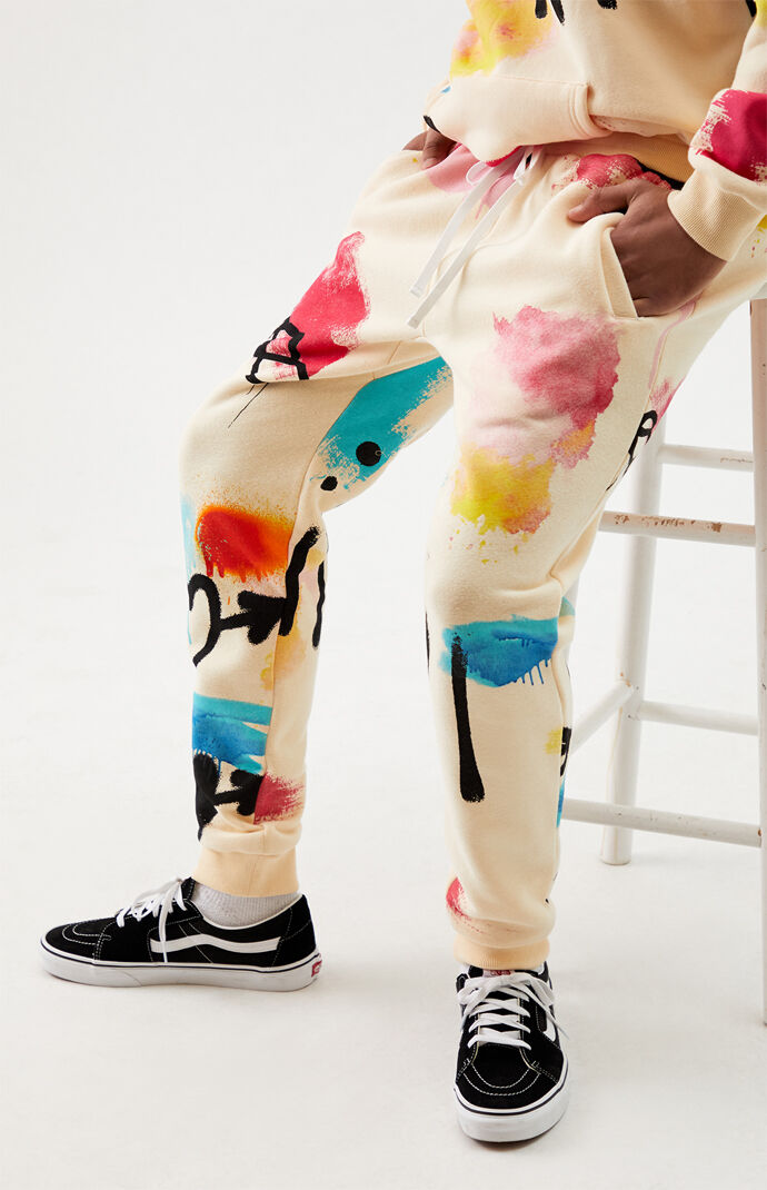 Scrap Art Tan Jogger