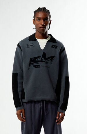 Moto Jacquard Polo Sweater image number 1