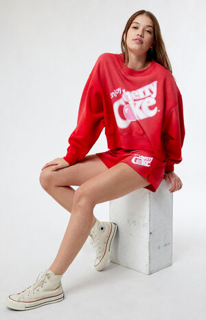 By PacSun Cherry Coke Sweat Shorts image number 1