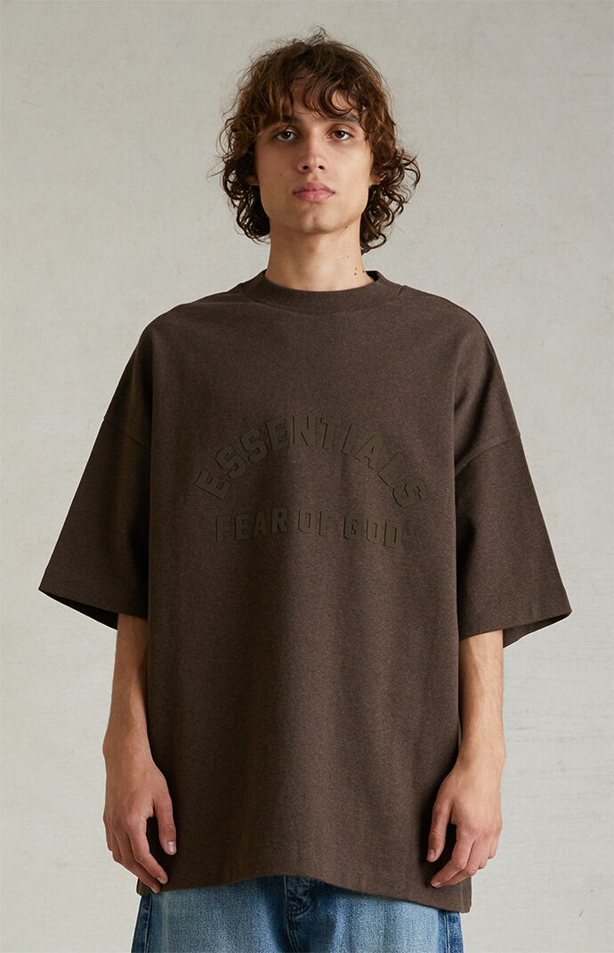Fear of God Essentials Heather Wood Heavy T-Shirt | PacSun