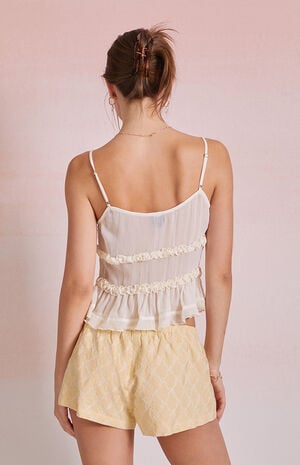 Mariah Ruffle Tie Front Top image number 4