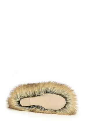 Jaeke Faux Foxfur Wedge Slippers image number 5