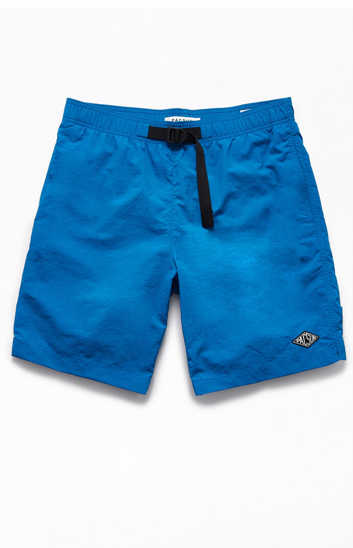 Buckle Blue 19" Swim Trunks