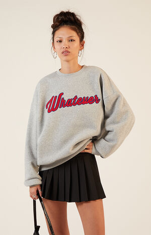 Whatever Crew Neck Sweatshirt image number 1