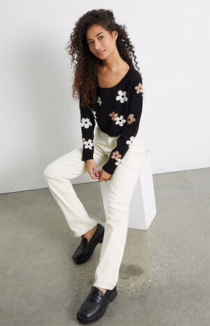 Ivory Coated Icon Jeans image number 1