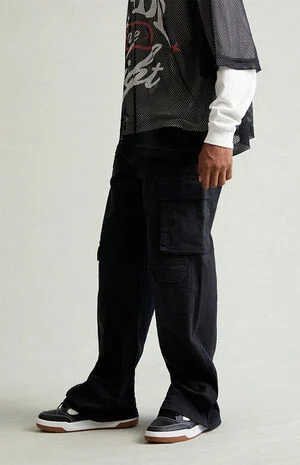 Blake Extreme Baggy Pants Stretch Cargo Black image number 3