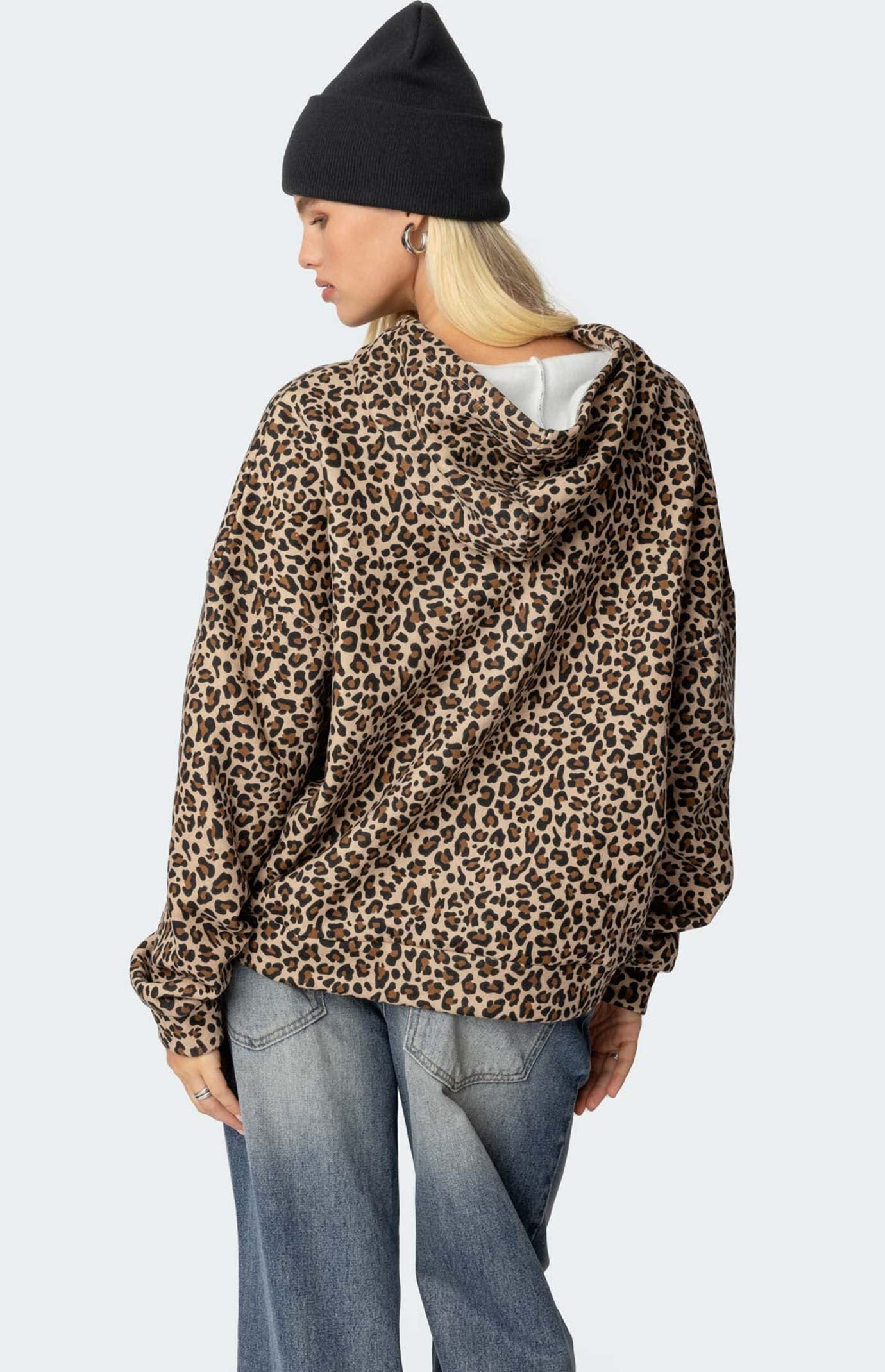 Edikted Leopard Magic 8 Hoodie | Pacsun