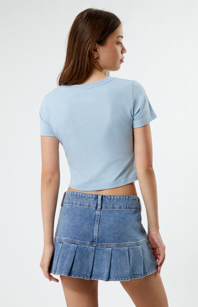 ☆adidas☆ Cinnamoroll Crop Baby Tea Blue adidas Originals x Hello Kitty Cinnamoroll Graphic Baby Tee