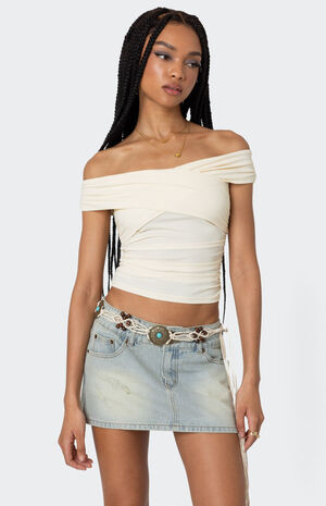 Crisscross Off Shoulder Top image number 1