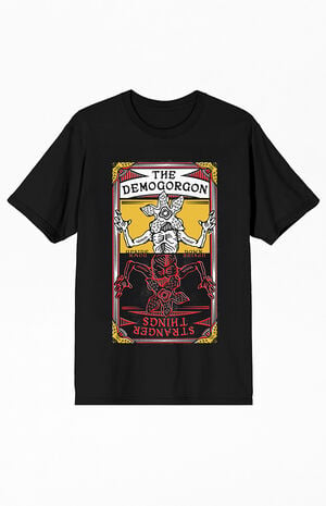 Stranger Things Demogorgon Tarot Card T-Shirt image number 1