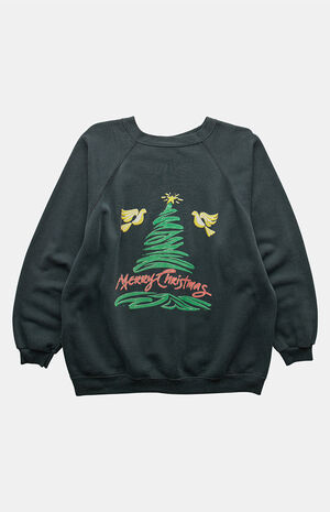 '80s Merry Christmas Crew Neck Sweatshirt image number 1