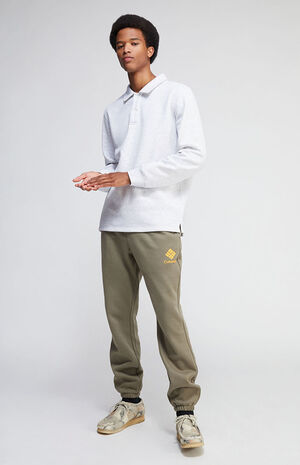 Heather Oatmeal Polo Sweatshirt image number 4