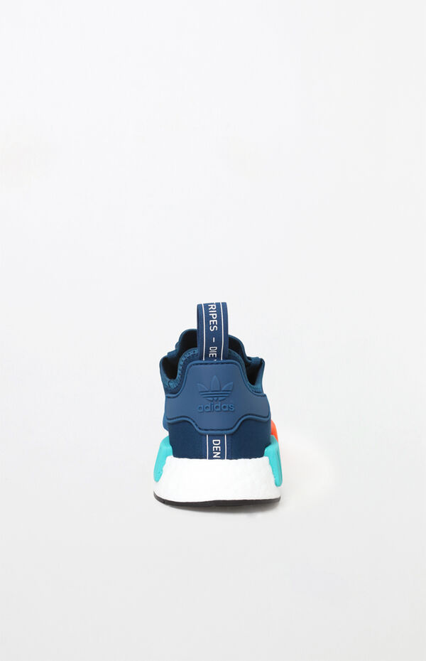 adidas gazelle silver green womens adidas NMD_R1 Shoes - Kids - Core Black / Cloud White / Screaming Orange main image 1