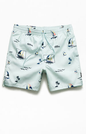 Castaway Mixed 16" Swim Trunks image number 1