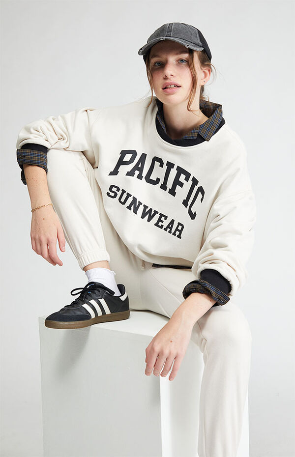 Pacific Sunwear Surplice Oversized Sweatshirt