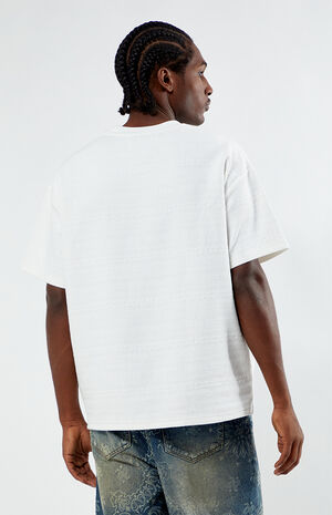 Oversized Jacquard Knit T-Shirt image number 4