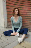 Olive Amara Long Sleeve Top Olive Amara Long Sleeve Top image number null