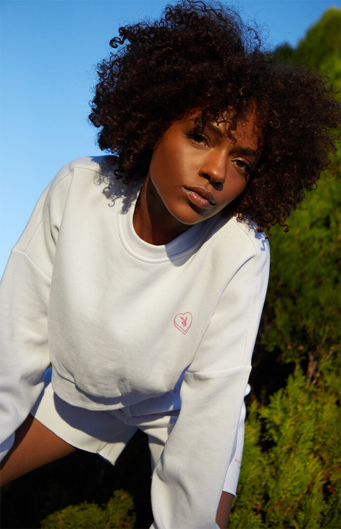 By PacSun Love Song Cropped Sweatshirt