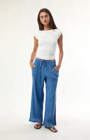 Plaid Wanderer Wide Leg Pants image number 1