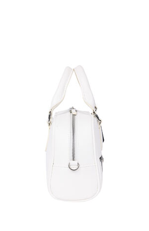 White Bombe Logo Satchel image number 4