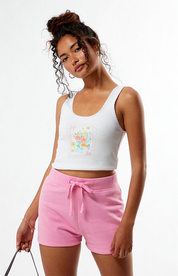 Solid Color Sweat Shorts