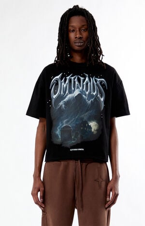 Ominous Cropped Boxy T-Shirt image number 1