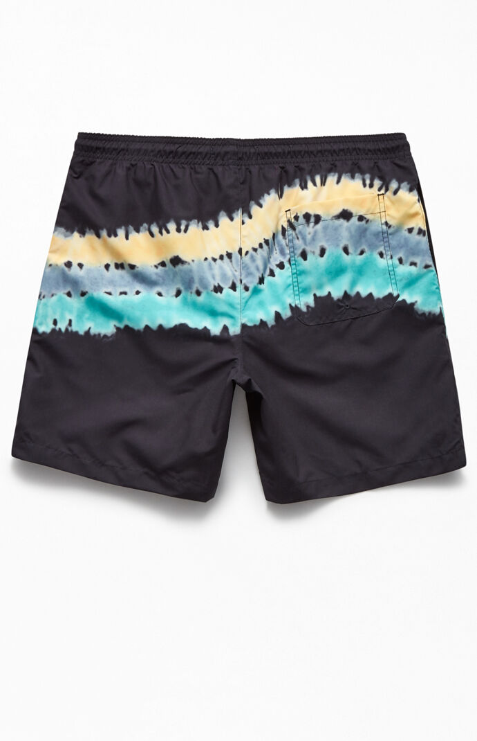 Tie-Dyed Wave 17" Swim Trunks