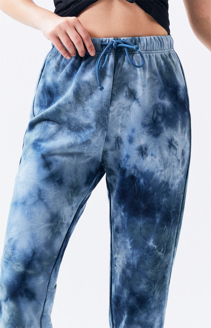 tie dye blue sweatpants