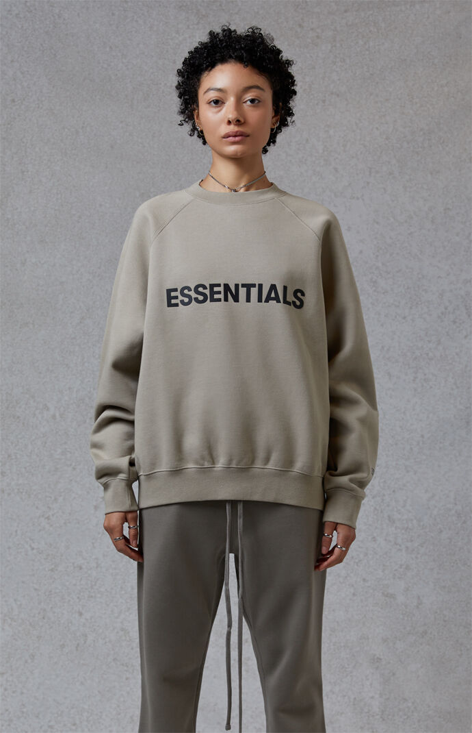 Fear of god essentials hot sale olive hoodie