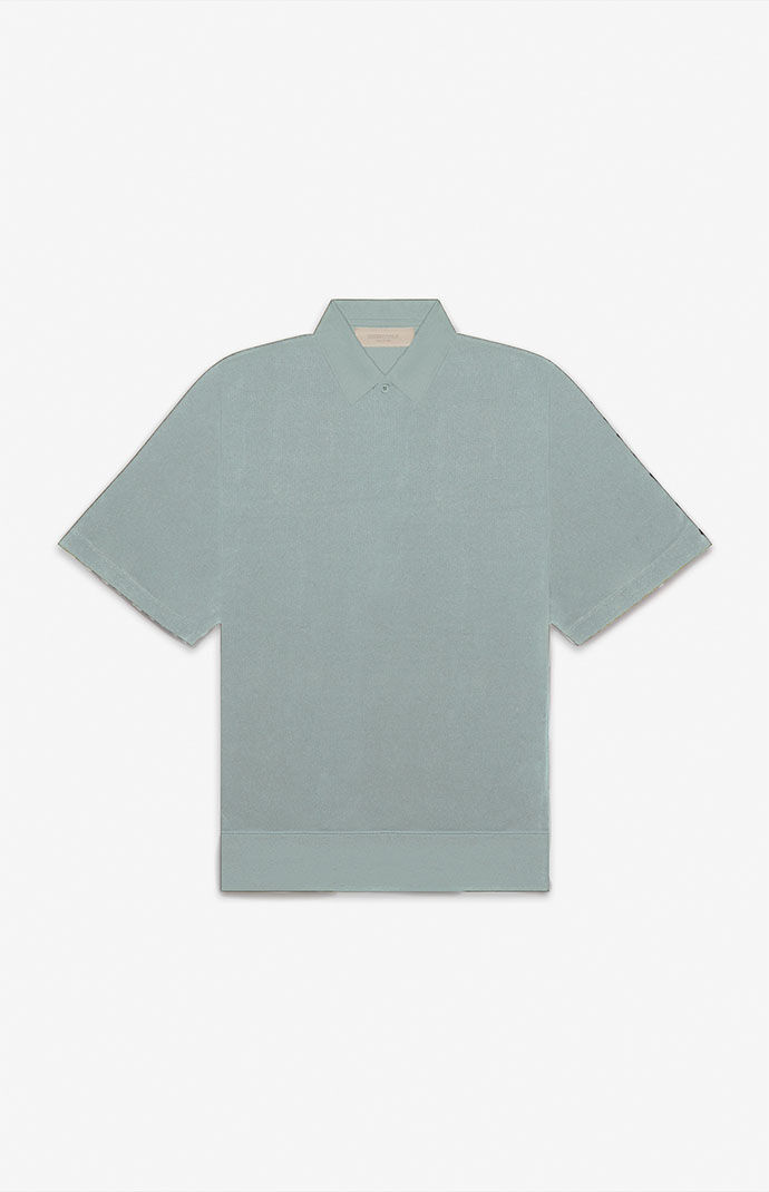 Kids Fear of God Sycamore Terry Cloth Short Sleeve Polo Shirt