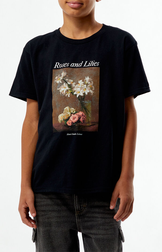 Lillies and Remains Tシャツ XL The Met x Pacsun Kids Roses & Lilies T-Shirt | PacSun