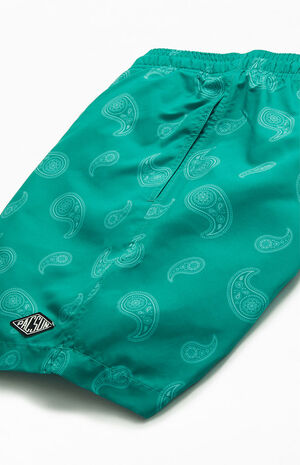 Tonal Paisley AOP 6.5" Swim Trunks image number 4