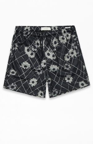 Printed Mesh Basketball Shorts image number 1