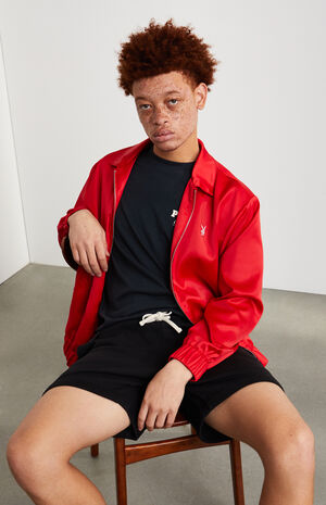 Playboy By Pacsun Day Club Satin Jacket Pacsun
