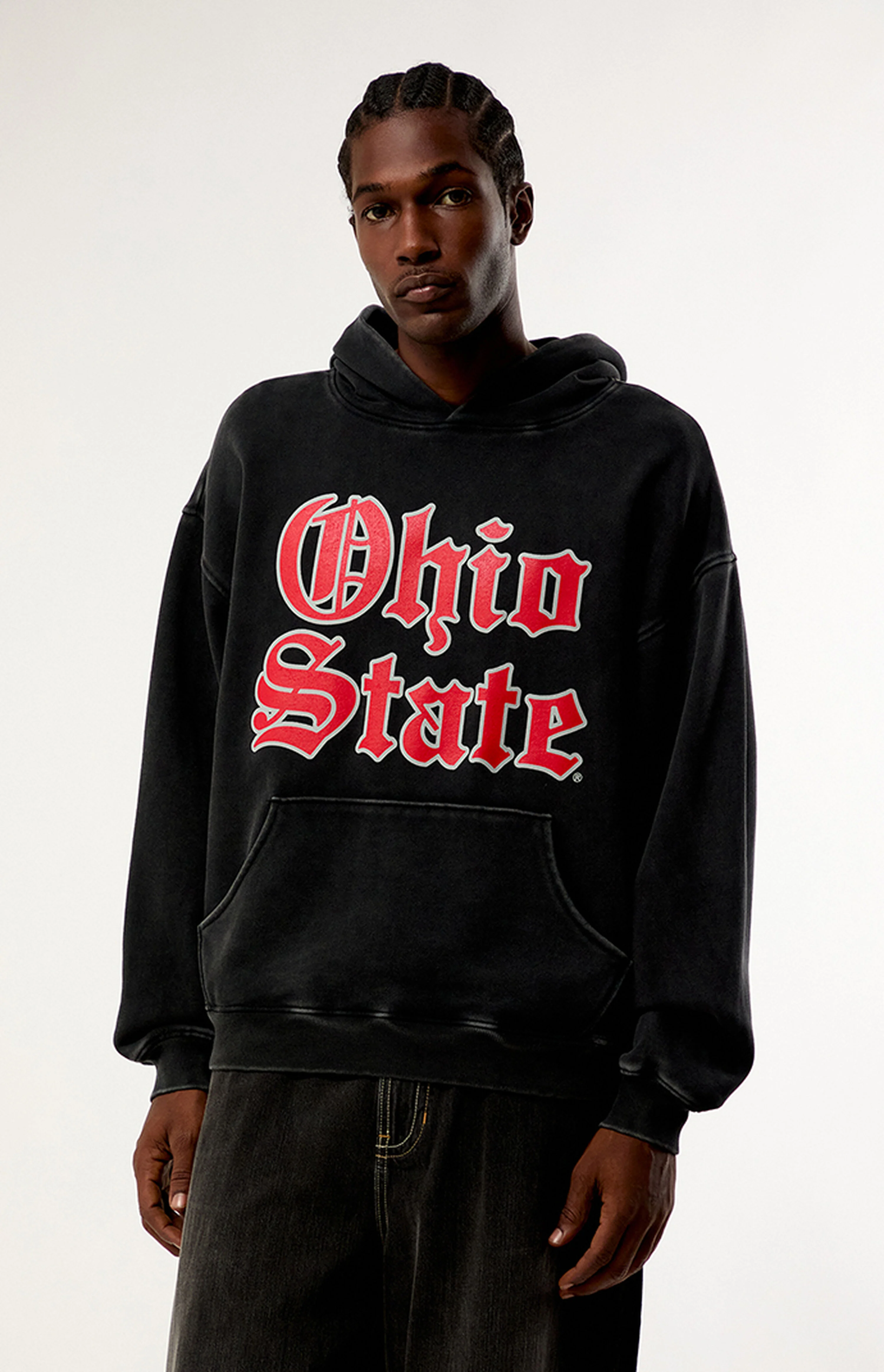 Ohio State Buckeyes Washed Fleece Hoodie