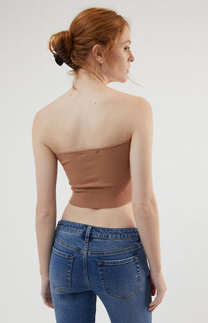 Basic Sweater Tube Top image number 4