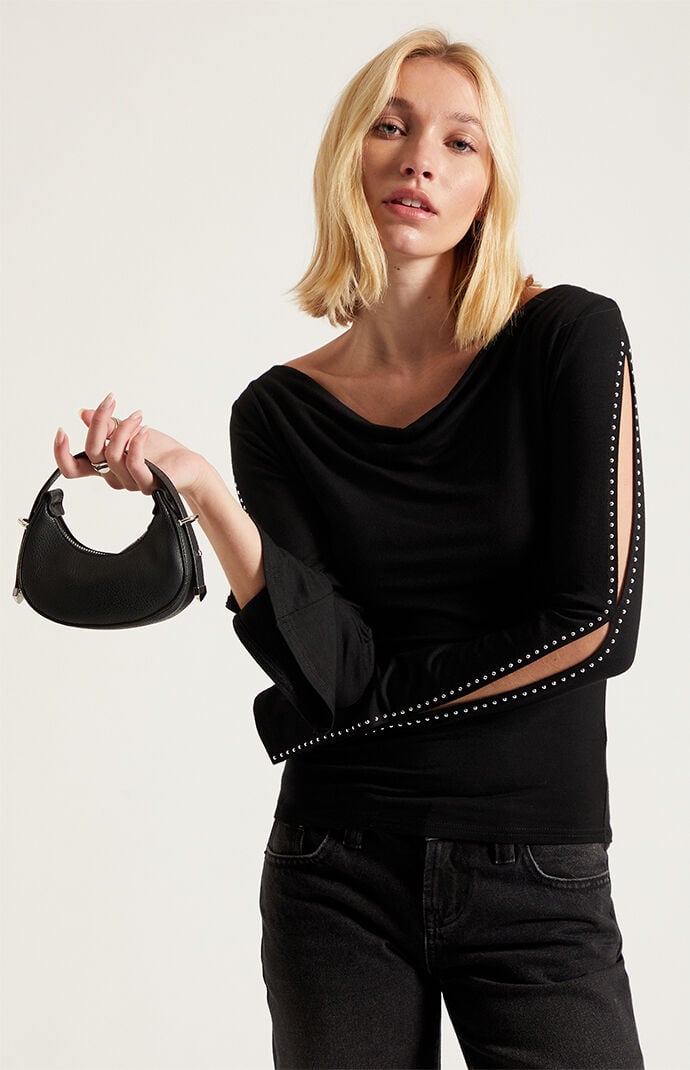 Pacsun Faux Leather Mini Saddle Bag