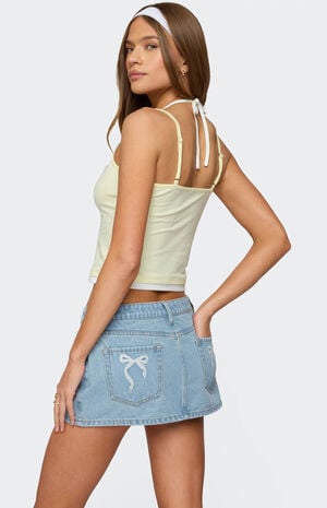 Roya Layered Halter Tank Top image number 5