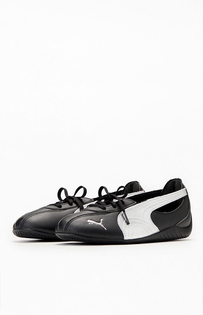 Puma Women's Black and Silver Speedcat Ballet Nova Sneakers