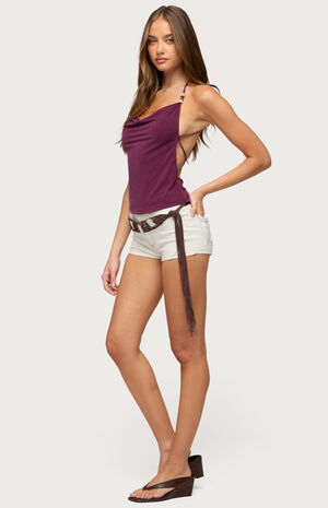 Turner Beaded Backless Top image number 4