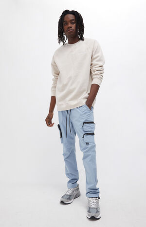 Blue Slim Cargo Pants image number 4