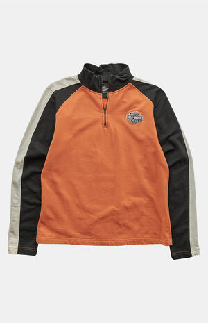 Orange 2000s Harley Davidson Sweatshirt image number 1