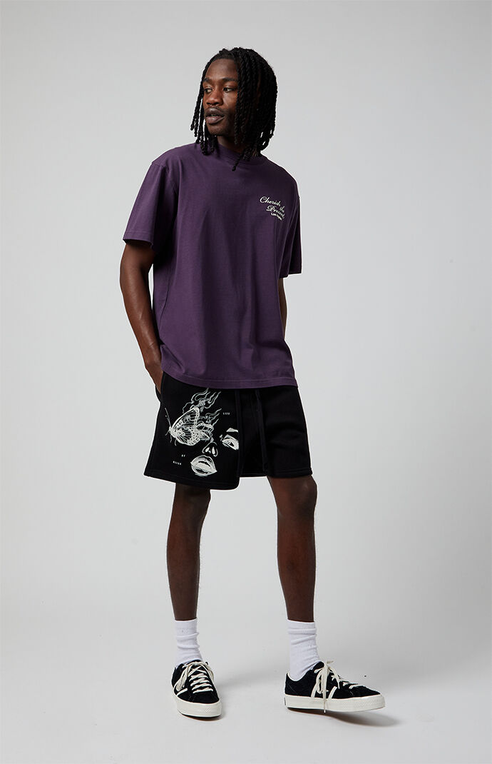 Pacsun Life Of Bliss Fleece Volley Sweat Shorts | Pacsun