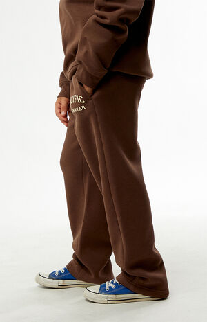 Brown Baggy Sweatpants image number 3