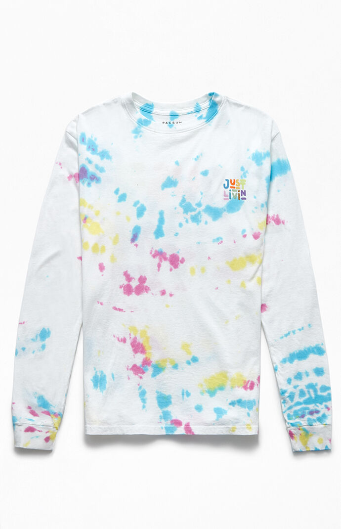 Tie-Dyed Just Livin' Long Sleeve T-Shirt