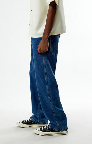 Dark Blue Loose Jeans image number 3