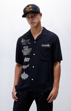 By PacSun Neon Capital Camp Shirt image number 1