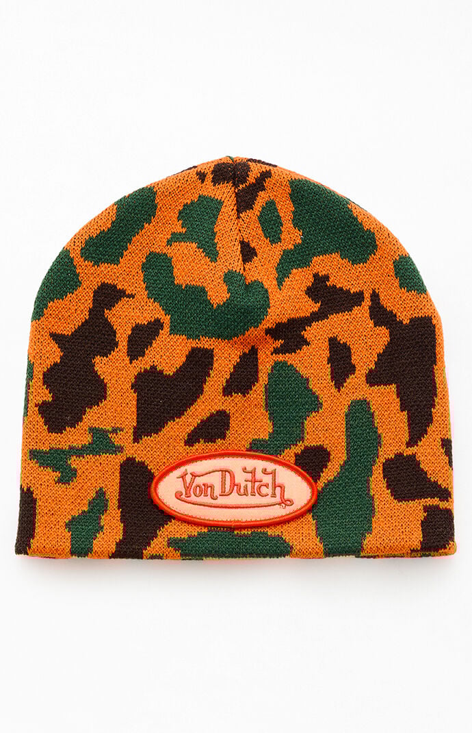 Von Dutch Camo Skull Beanie