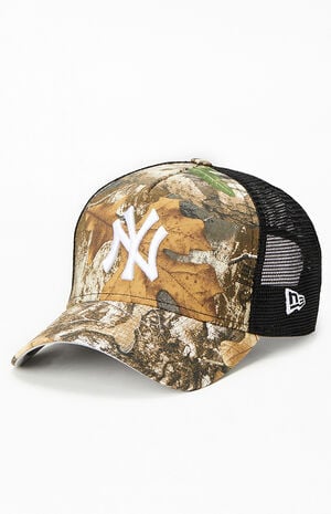 NY Yankees 9FORTY Camo Trucker Hat image number 4